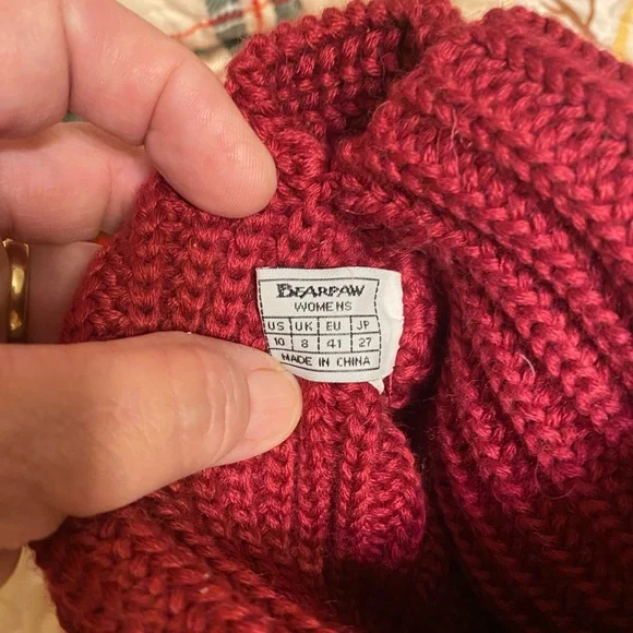 BearPaw Berry Knit Boots NWT SZ 10 - Picture 4 of 6